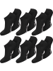 normani 6 Paar Viskose-Gesundheitssocken Sneakers in Schwarz