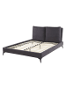 Beliani Doppelbett MELLE in Grau/Schwarz - (W) 156 x (H) 95 x (L) 233 cm
