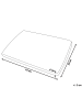 Beliani Memory Foam Kissen MUIR in Weiß - (W) 55 x (H) 6 x (L) 35 cm