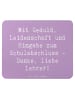 Mr. & Mrs. Panda Mousepad Spruch Danke Lehrer mit Spruch in Lavendeltraum