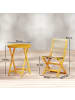 Outsunny Balkonmöbel Set,48L x 55,5B x 88H cm,Naturholz