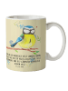 Mr. & Mrs. Panda Kindertasse Vogel Blaumeise mit Spruch in Blumig