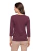 Betty Barclay Basic Shirt mit Rundhalsausschnitt in Dark Aubergine