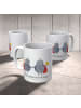 Mr. & Mrs. Panda Becher Sternzeichen Zwilling mit Spruch in Weiß