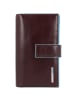 Piquadro Blue Square Geldbörse RFID Leder 15,5 cm in mahogany