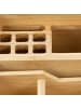 relaxdays Schreibtisch Organizer in Natur - (B)13 x (H)9 x (T)16 cm