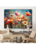MuchoWow Leinwand bilder Bunte Blumen (BxH)