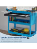 HOMCOM Werkstatt-Rollwagen-82L x 35B x 76H cm-Blau
