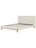 Beliani 2-tlg Doppelbett TALENCE in Beige/Braun