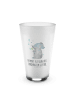 Mr. & Mrs. Panda Latte Macchiato Glas Elefant Seifenblasen mit S... in Transparent