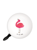 Mr. & Mrs. Panda Fahrradklingel Flamingo Stolz ohne Spruch in Weiß