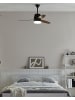Beliani 2-tlg Deckenventilator mit Licht MLAVA in Braun/Weiß/Schwarz