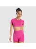 SMILODOX Crop Shirt Soheli in Pink