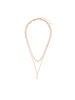 Steel_Art Layering Halskette Damen mit Perle Conny rose goldfarben in rosegoldfarben