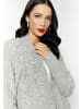 faina Damen Cardigan in Hellgrau Melange