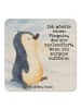 Mr. & Mrs. Panda Untersetzer Pinguin mHerzieren Design mit Spruch in Weiß
