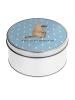 Mr. & Mrs. Panda Keksdose Schnabeltier Mut mit Spruch in Blau Pastell