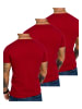 Amaci&Sons Herren 3er-Pack T-Shirts 3. EUGENE in (3x Rot)