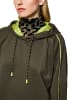 MARC CAIN SPORTS  Sportives Sweatshirt mit Kapuze in Olive Drab