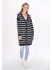 DreiMaster Women Cardigan in navy offwhite stripe