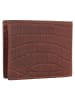 Esquire Croco Geldbörse RFID Schutz Leder 12 cm braun