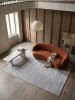 KADIMA DESIGN Teppich Kurzflor Uni rutschhemmend pflegeleicht Wohnzimmer Flur in Grau