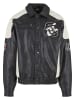 FUBU Outerwear- Leather - Faux Leather in black/offwhite