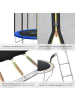 tectake Trampolin Garfunky inklusive Einstiegsleiter, schwarz/blau