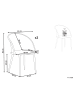 Beliani 2er-Set Esszimmerstuhl CORNELL in Heller Holzfarbton/Beige