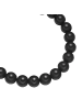 True Rebels Armband aus Edelstahl Achat in schwarz