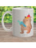 Mr. & Mrs. Panda Kaffeetasse Bär Schultüte ohne Spruch in Grau Pastell