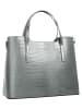 Cluty Handtasche echt Leder in grau