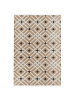 Beliani Geflochtener Teppich ESENCIK in Beige/Schwarz - (W) 200 x (L) 300 cm
