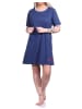 NORMANN maritimim Nachthemd kurzärmliges Bigshirt Rundhals - 74400 in marine