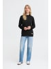 Oxmo Sweater OXKAREN ONECK in Schwarz