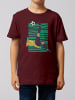 wat? Apparel T-Shirt Fußball in Weinrot