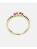 Diamant L'éternel Ring aus 375 Gelbgold mit Rubin