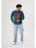 OLDSKULL Sweatshirt Retro Japan Island in Dark green
