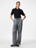 Pieces Hose mit weitem Bein in Grey Pinstripe