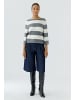 Oui Pullover in grey white