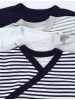 TupTam Baby Jungen Langarm Wickelshirt 5er Set in dunkelblau