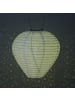 MARELIDA LED Solar Lampion Ballon mit Blumenmuster D: 30cm in weiß