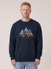 wat? Apparel Sweatshirt Geometric Landscape in Dunkelblau