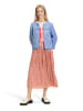 CARTOON Plisseerock mit offenem Saum in apricot