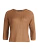 Betty Barclay Basic-Strickpullover mit Rippenstruktur in Golden Camel