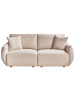 Beliani 2-tlg Modulsofa MESNALI in Beige/Schwarz