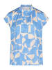 BETTY & CO Bluse in blau beige