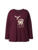 Ulla Popken Longsleeve in pflaume