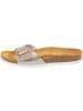 Palado Pantoletten Malta Metallic in Beige/Weiß