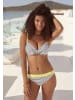 Venice Beach Bügel-Bikini-Top in schwarz-weiß-limette